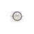 White Button Freshwater Pearl Ring [2YSRG5373]