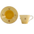 Set of 2 Yellow Espresso Cups [6GIFT4393]