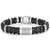 Black Caviar Ceramic and Diamond Station Bracelet [2YSDB0321]