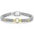 Enso Two Tone Circle Diamond Bracelet [2YSDB0332]