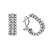 Caviar Spark Beaded Diamond Hoop Earrings [2YSDE0258]