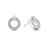 Diamond Circle Stud Earrings [2YSDE0268]