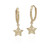 Gold Star Hoop Earrings [JEHOP0038]