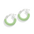 Lime Green Enamel Hoop Earring [JEHOP0083]