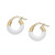 White Enamel Hoop Earrings [JEHOP0090]