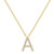 Diamond "A" Initial Pendant [JNOTH0155]
