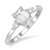 Emerald Cut Three Stone Diamond Ring  [JRENG0038]