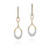 Diamond Paperclip Link Earrings [JEOTH0086]