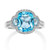 Blue Topaz & Diamond Ring [JROTH0092]