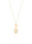 Gold Oval Drop Necklace [JNOTH0098]