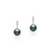 Morning Dew Black South Sea Pearl Earring  [JEOTH0233]