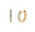 Blue Topaz Hoop Earrings [2EBLT0209]