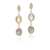 Black And Gold Quartz Drop Earrings [JEOTH0052]