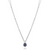 Sapphire And Diamond Halo Necklace [JNPEN0139]