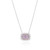 Pink Sapphire & Diamond Halo Pendant [JNPEN0200]
