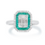 Mixed Cut Diamond and Emerald Ring [JROTH0040]