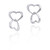 Open Heart Earrings [JEOTH0108]