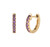 Amethyst Hoop Earrings [2EAMY0518]