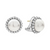 Luna Fluted Pearl Stud Earrings  [2CPFE0502]
