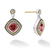 Caviar Color Garnet Drop Earrings [JEOTH0036]