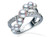 Akoya Pearl And Diamond Crossover Ring [3LPRD0547]