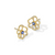 Stardust Drizzle Flower Sapphires Stud Earrings  [JESTD0162]