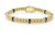 Black Ceramic Station Caviar Bracelet [JBOTH0452]