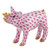 Raspberry Pig with Butterfly [GGFIG0067]