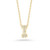 Tiny Treasures Diamond Letter 'I' Necklace [JNPEN0412]