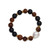 Kimberley Golden Dusk Dark Sandalwood, Onyx and South Sea Baroque Pearl Bracelet [JBOTH0681]