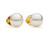 Classic South Sea Button Pearl Stud Earrings, 12mm [JESTD0274]