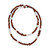 Kimberley Dusk Rope Necklace with South Sea Pearls and Sandalwood [JNOTH0636]