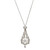 Lavalier Diamond Necklace in White Gold with South Sea Button Pearl [JNPEN0479]