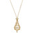 Lavalier Diamond Necklace in Yellow Gold with South Sea Button Pearl [JNPEN0478]