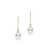Akoya Pearl And Diamond Drop Earrings [2ECPX1396]