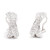Diamond Crossover Earrings [JEHOP0278]