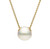 Palais Necklace in Yellow Gold with South Sea Triangle Pearl [JNPEN0583]