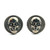 White Topaz Skull Cufflinks [JACUF0005]