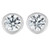 Bezel Set Solitaire Diamond  Earrings, 2.02 [JESSD0334]