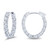 Oval Inside Out Diamond Hoops, 3.60 [1EAHP0345]