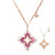 Venetian Princess Four Leaf Flower Pendant Necklace [JNPEN0788]