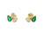 Emerald and Diamond Cluster Earrings [JESTD0521]