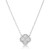 Large Quatrefoil Diamond Pendant Necklace [1DPLX0712]