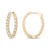Oval Inside Out Diamond Hoops, 2.25 [1EAHP0920]