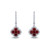 Quatrefoil Ruby and Diamond Drop Earrings [1ERDX0370]