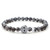 Anthem Snowflake Obsidian Skull Bracelet [JBOTH1168]