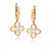 Mother of Pearl Diamond Flower Earrings [JEOTH0983]