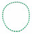 Emerald and Diamond Line Necklace [JNLIN0083]