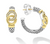 Signature Caviar Interlocking Diamond Hoop Earrings [JEHOP0575]