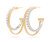Masai Diamond Coil Hoop Earrings [JEHOP0554]